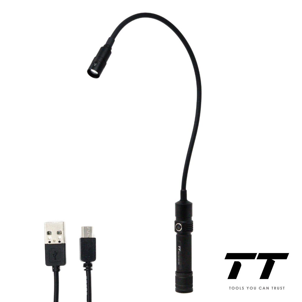 ツバキラボツールズ 木工旋盤 ワークライト LED 充電式 フレキシブル マグネット USB 防水 工作機械 アウトドア 車両整備 LEDライト